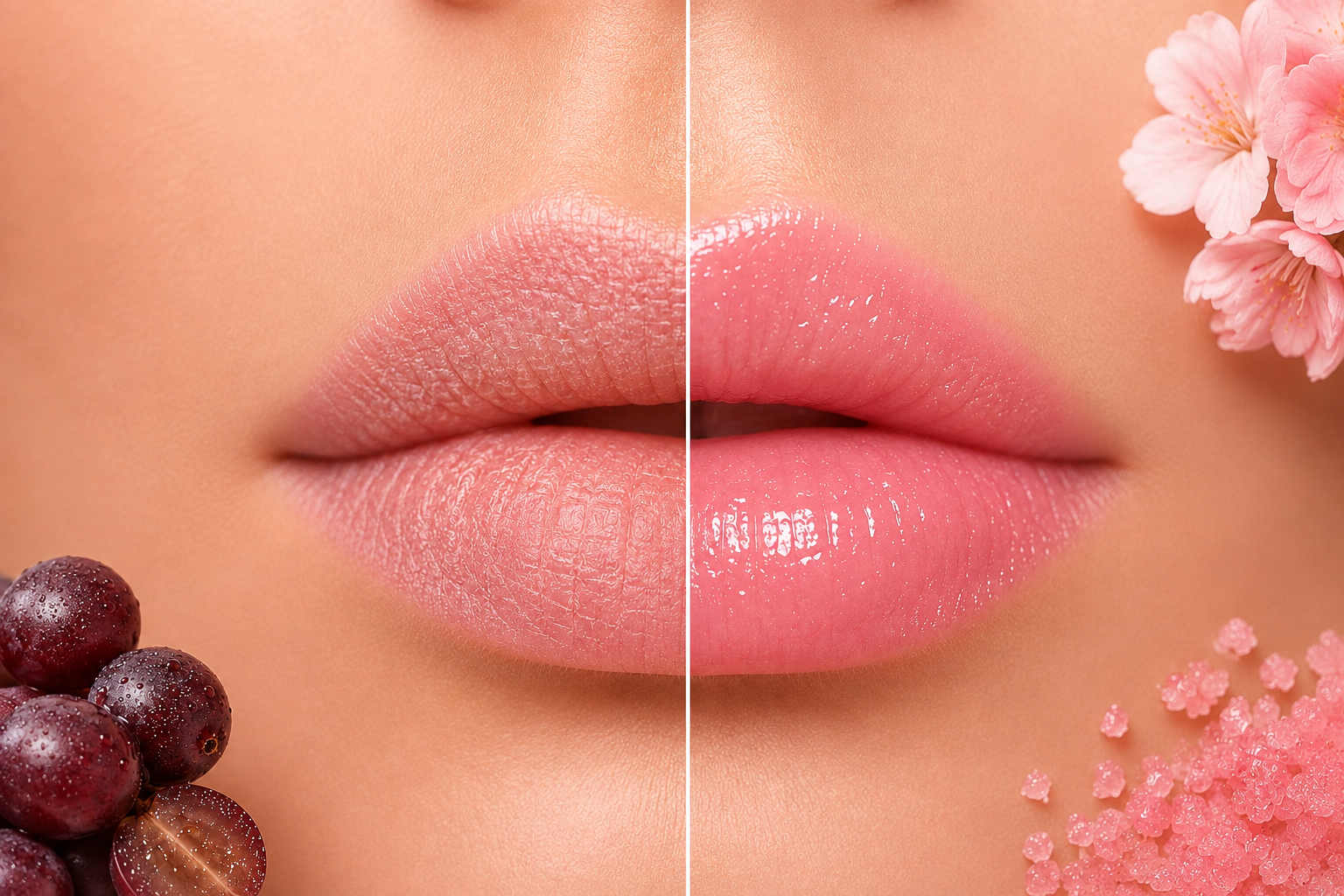 2in1 Lippenpeeling Grape